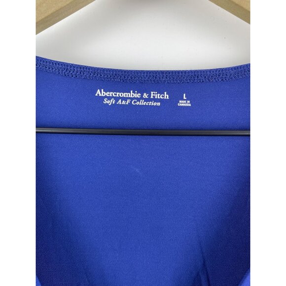 Abercrombie & Fitch Womens Large Coquette Thong V-Neck Teal Blue Bodysuit - Picture 6 of 9